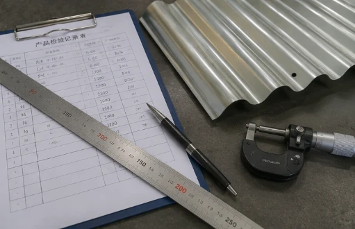 Raised Garden Bed Panel Quality Inspection Quality inspection tools measuring corrugated raised garden bed panels